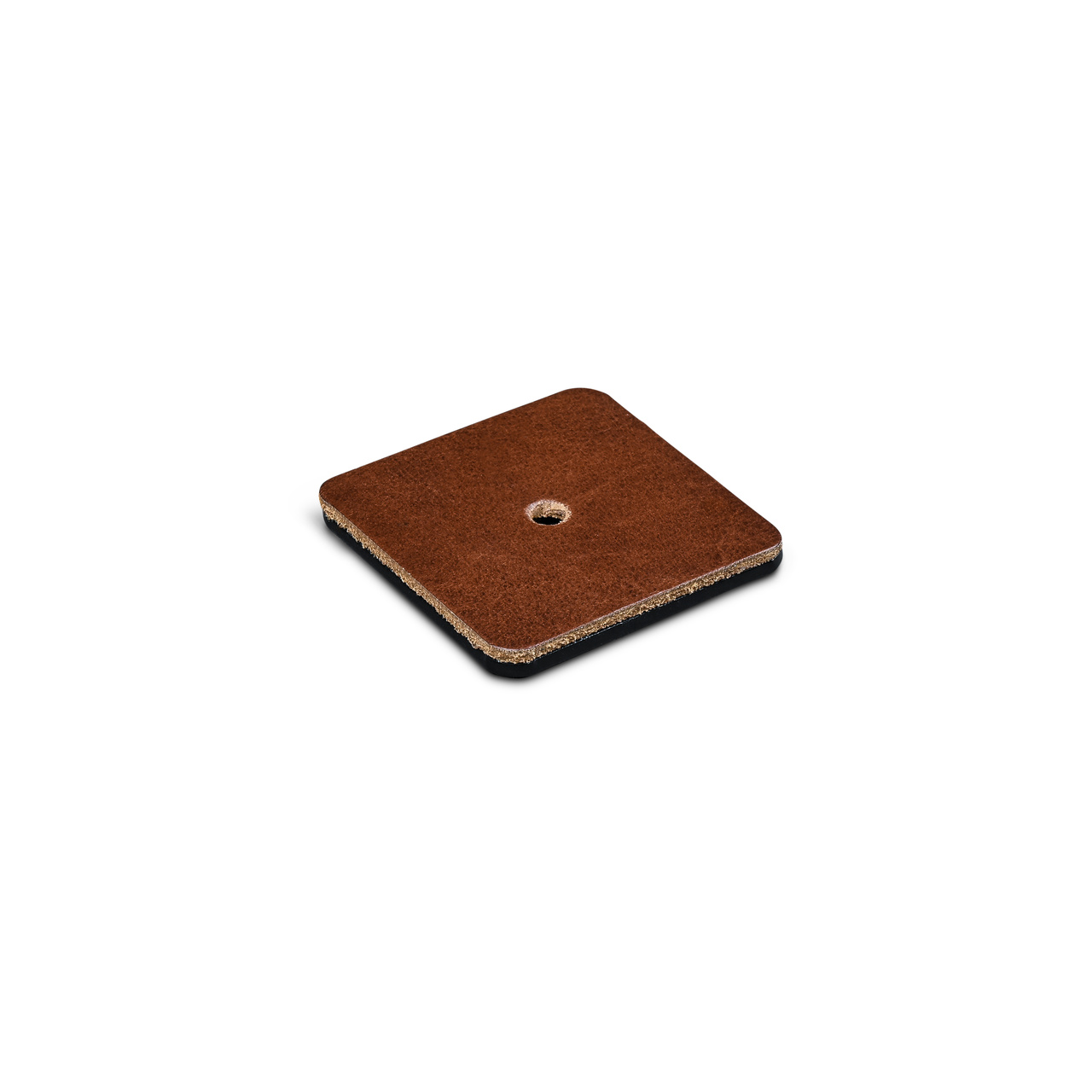 BRICKA COLMAR 50X50 SVART/BRUNT LÄDER