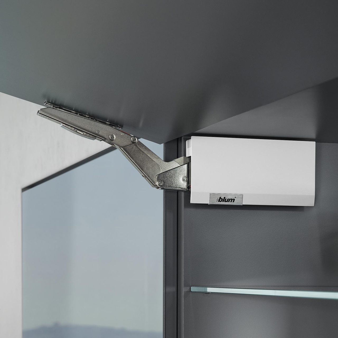 AVENTOS HK TOP TÄCKKÅPA 22K8000 SIDENVIT/INOX-BORSTAD