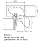 Hörnskåp Le Mans II