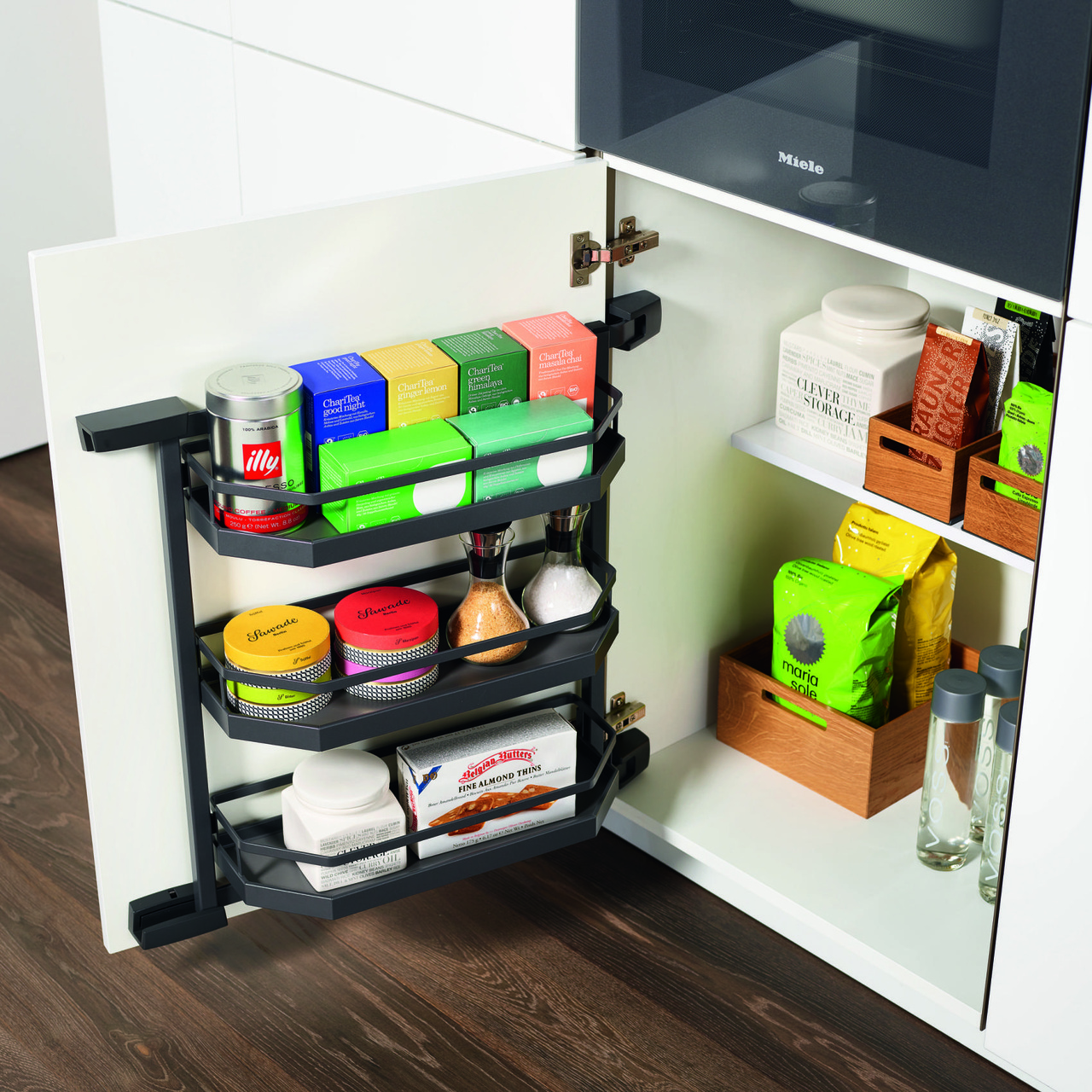 TANDEM SIDE ARENA STYLE  600/600MM ANTRACIT 3 HYLLOR