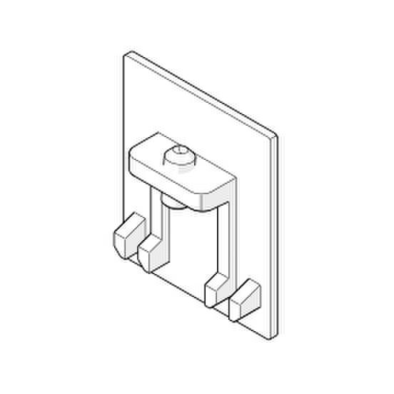 HAWA-JUNIOR 80, TÄCKLOCK VÄGGFÄSTE, METALL, KROM FINISH