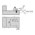 MONTERINGSPLATTA MODUL 199.8130 DISTANS 3 MM
