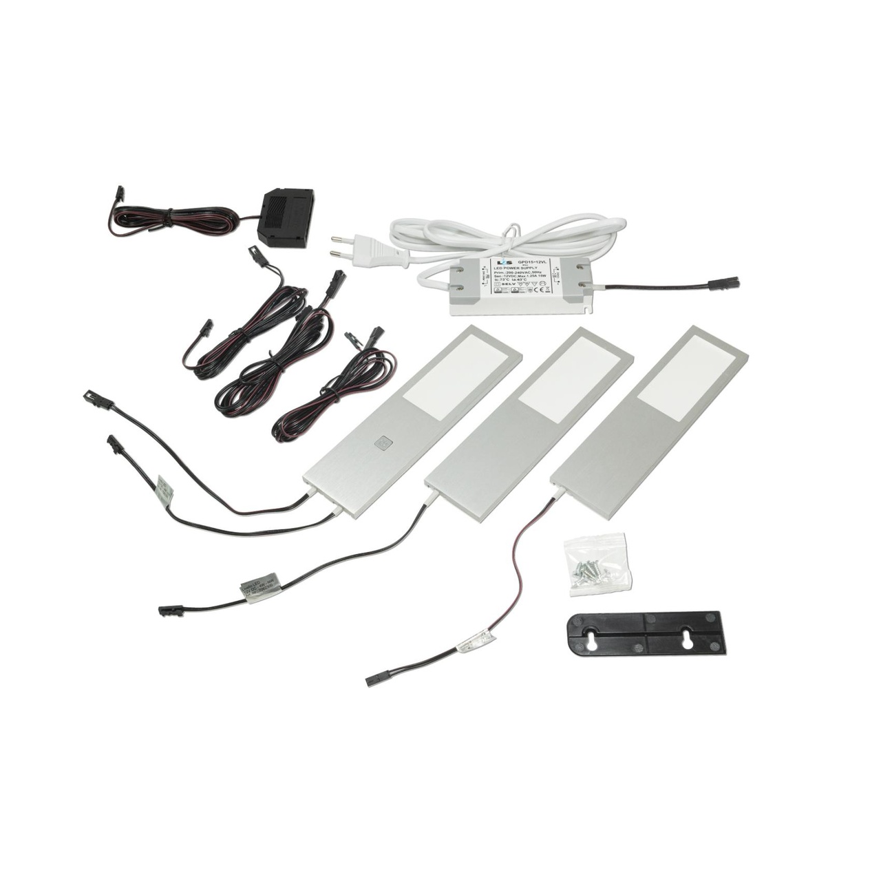 PANELLIGHT SIX BIG 12V 4,0W 4000K BORSTAD ALU 3-PACK