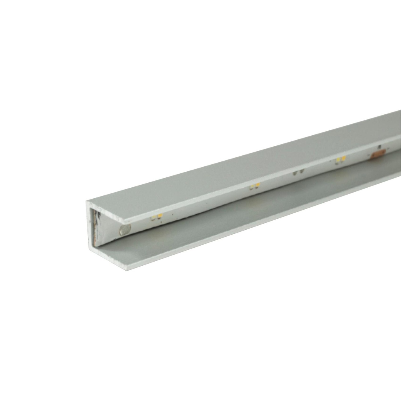 LED GLASKANTPROFIL 13X11MM FÖR 8MM GLAS ALU 2,5M