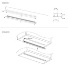 LEDLIST MALINDI 12V 6,2W 2700-6500K 467MM ALU