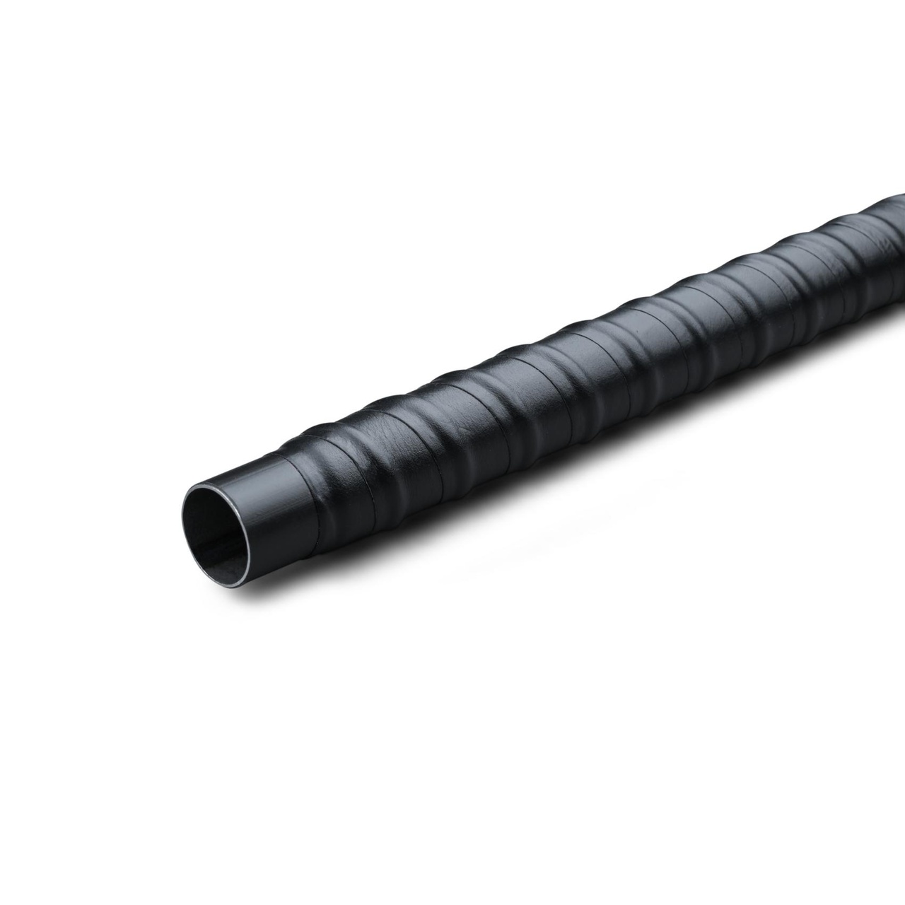 KLÄDSTÅNG 25/558 MM SVART LÄDER LINDAD