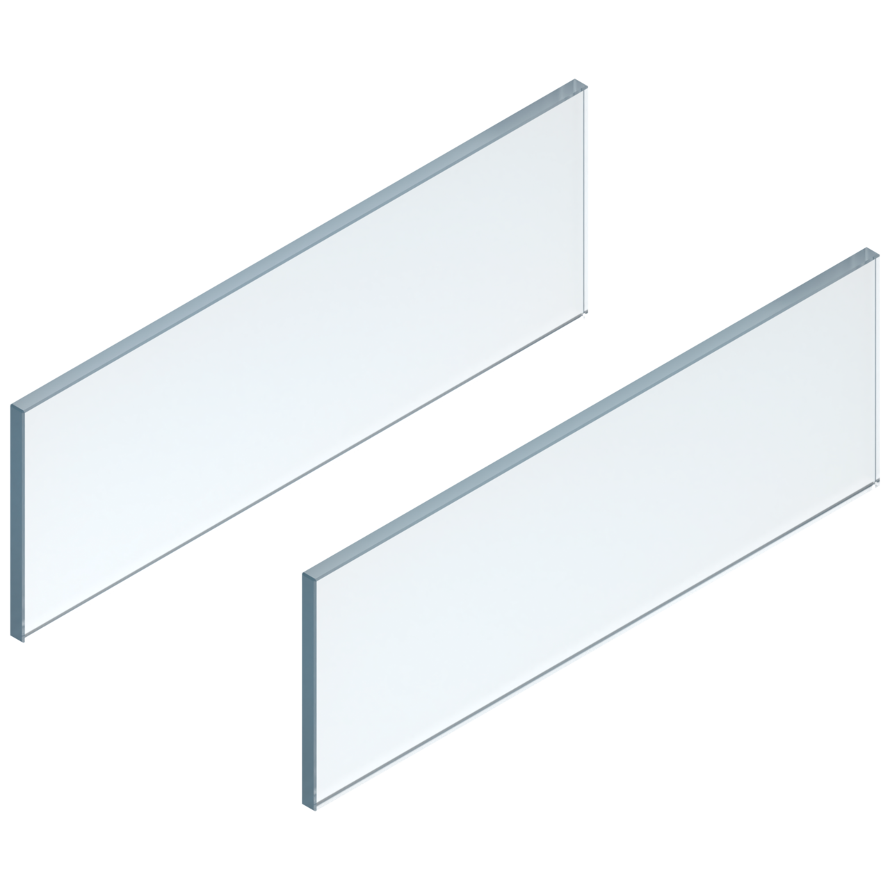 Legrabox lådsidor Free - förhöjningssida glas