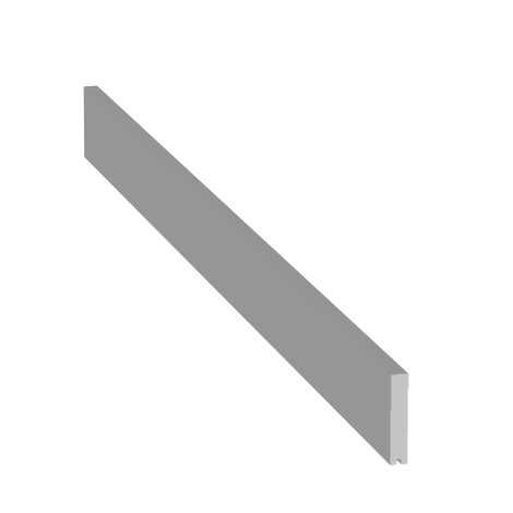 BAKSTYCKE SVART 1150X199X16