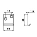 Lockbeslag 1
