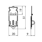 LEDHASP 29451 FM 47X20