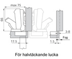 GÅNGJÄRN 71T6650 170° (2st)