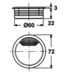 Kabelgenomföring plast