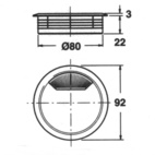 Kabelgenomföring plast