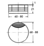 Kabelgenomföring 6066, 8066
