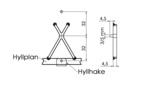 HYLLSÄKRING 2822 5 MM VIT