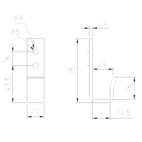 KOPPL.BESLAG 7519 Z 19 MM