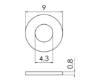 NYLONBR. 969 4,3X9X0,8