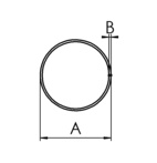 RÖR 006XX 25,4MM RF (304) L=2,5 MTR