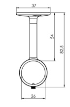 RÖRHÅLLARE 1745S 25 ALUM