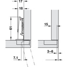 Självöppnande gångjärn 17800/17802/17803