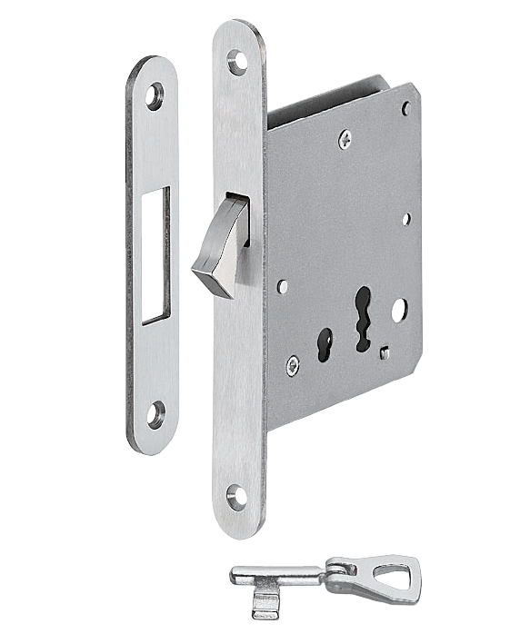 Skjutdörrlås med nyckel