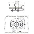 Glaslåshus och låsdel 1271