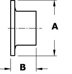 RÖRHÅLLARE 25,4 VÄGG ROSTFRI