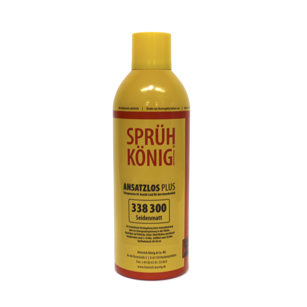 KLARLACK SPRAY SIDENMATT(338) KÖNIG, 400ML