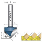 Cobolt - V-spårfräsarr 45°