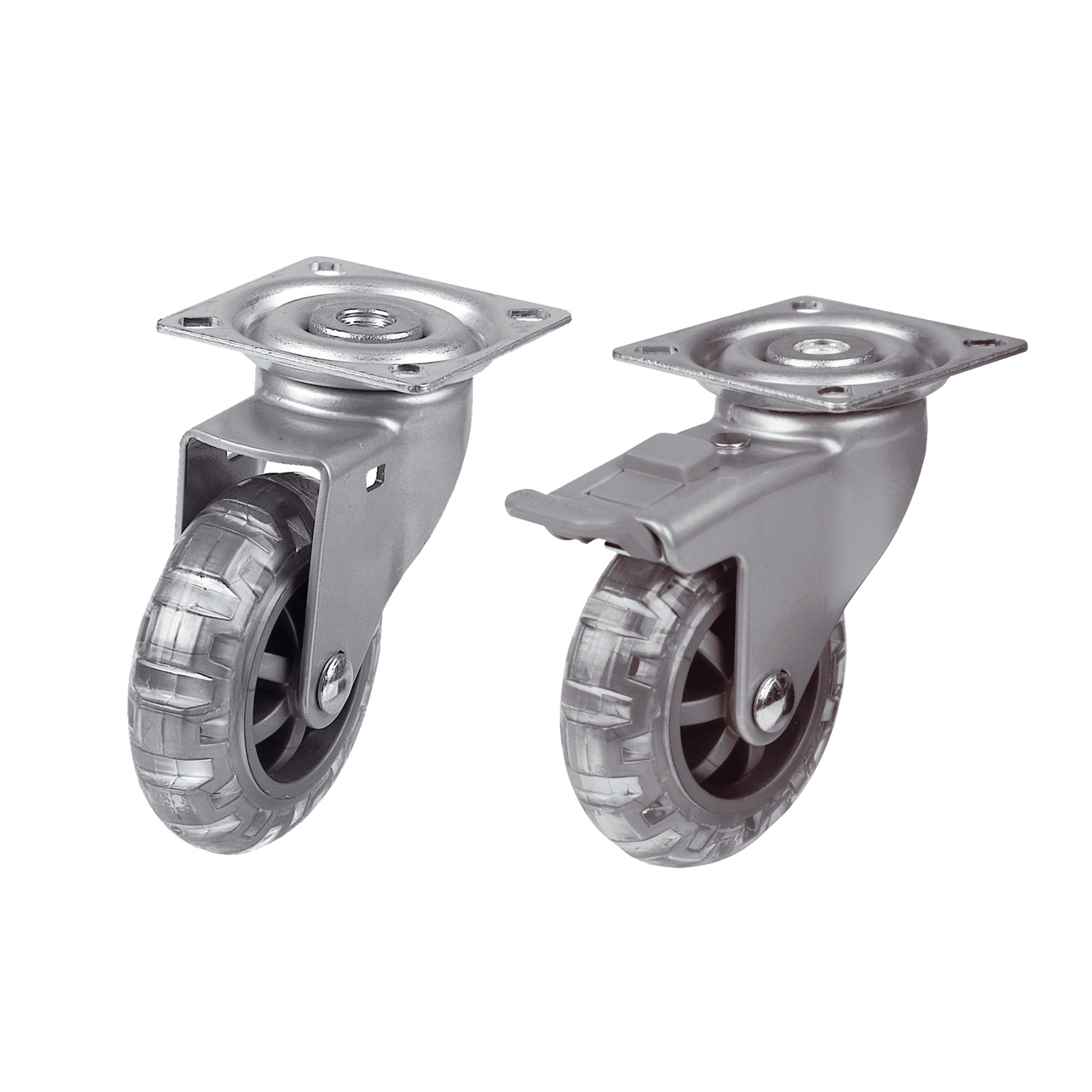 Silverstone länkhjul med platta 50/75 mm