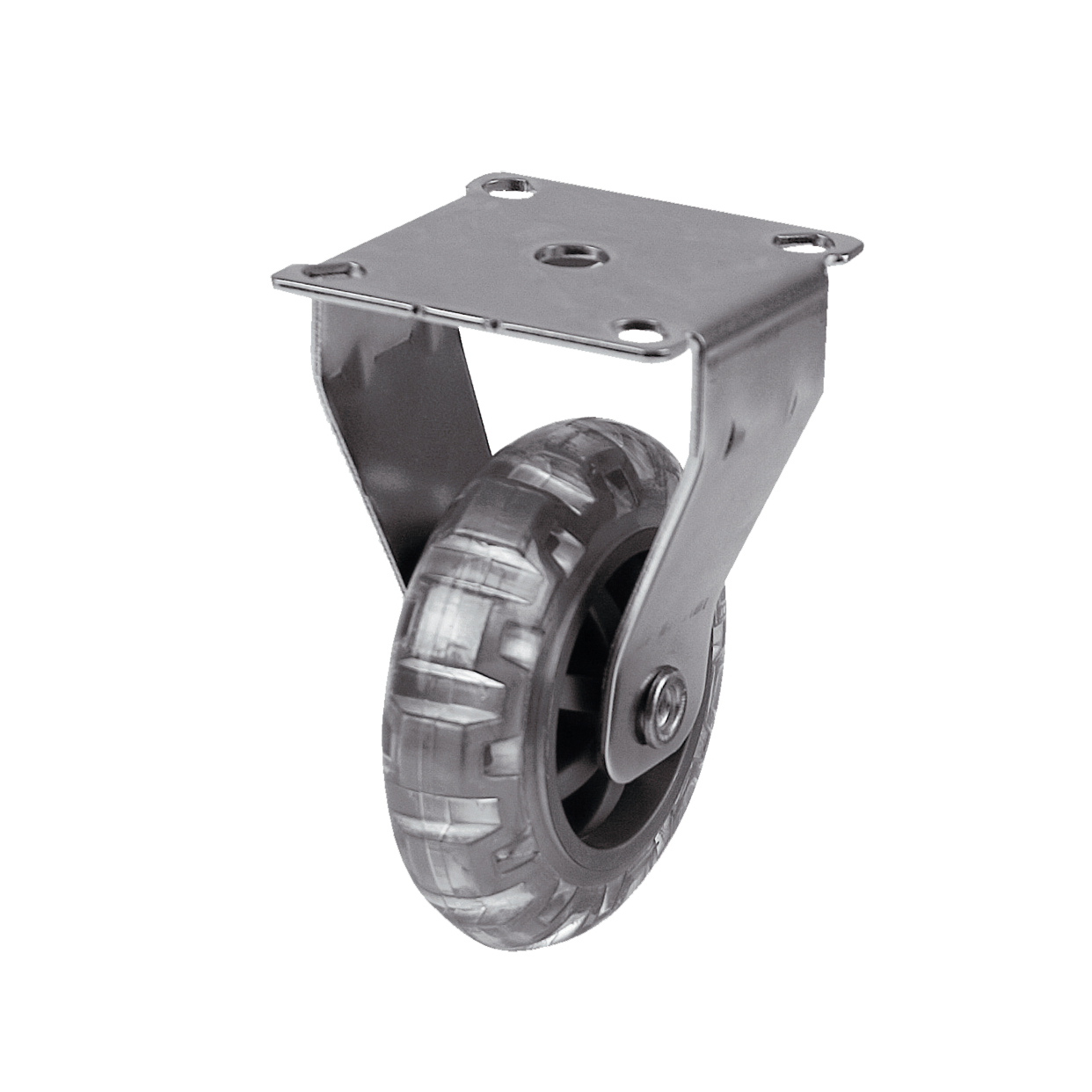 Fast hjul med platta