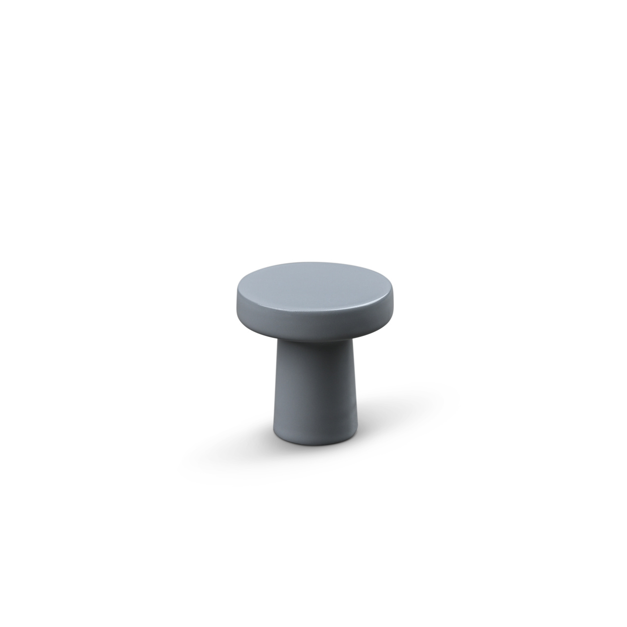 KNOPP GARDA DIAM. 25MM SILVERGRÅ