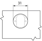 BLUM, 94° - Glas- och spegelgångjärn