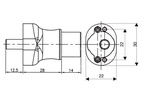 LÅSHUS TR.CYL. RF-LOOK OVAL