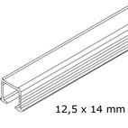 Clipo 15 Enkel bärskena för trä och glas