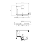 Toalettpappershållare Cannes