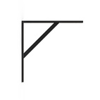 KONSOL BARBATI 500X500 SVART, MED STAG