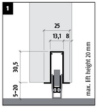 Tätningströskel Planet FT FH+RD/48dB