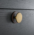 Läderbricka Colmar Knopp/krok