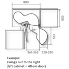 Hörnskåp Le Mans II
