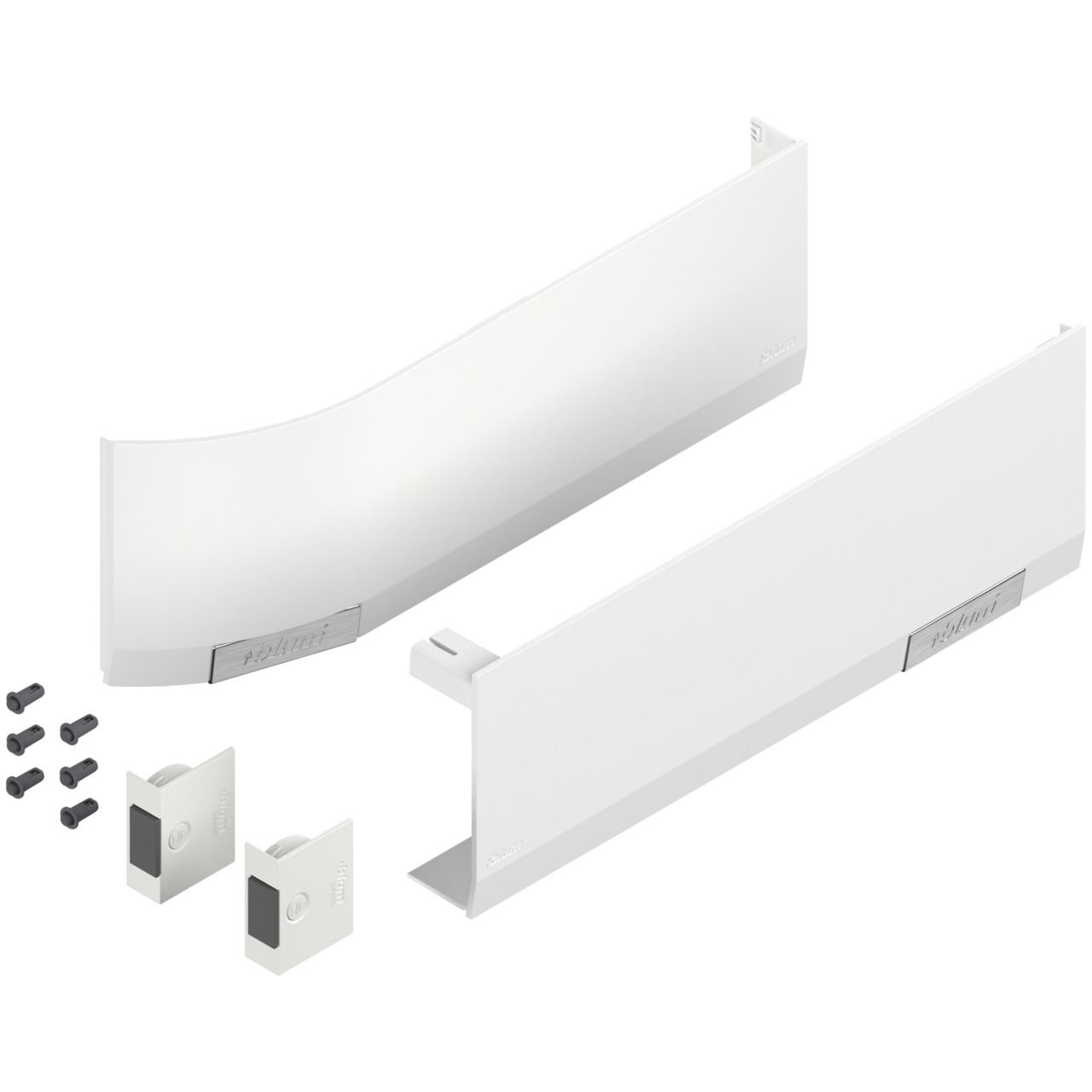 AVENTOS HF/HS/HL TOP TÄCKKÅPOR 23.8000 SIDENVIT/INOX-BORSTAD