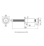 LEDSTÅNGSBESL 3326 MP1 33,5MM
