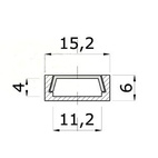 ALUPROFIL 15,6X6MM UTANP 3M