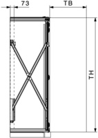 Folding Concepta 25 Skjutdörrsbeslag set