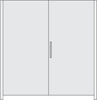 Folding Concepta 25 Skjutdörrsbeslag set