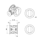 Skjutdörrslås Hooky Zero