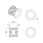 Skjutdörrslås Hooky Zero