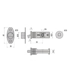 Skjutdörrslås Hooky Zero