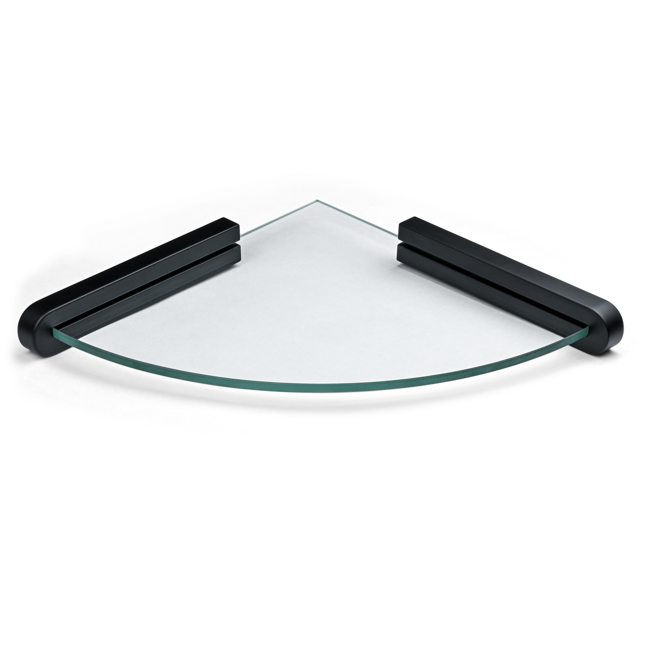 DUSCHHYLLA CANNES HÖRN GLAS MATT SVART
