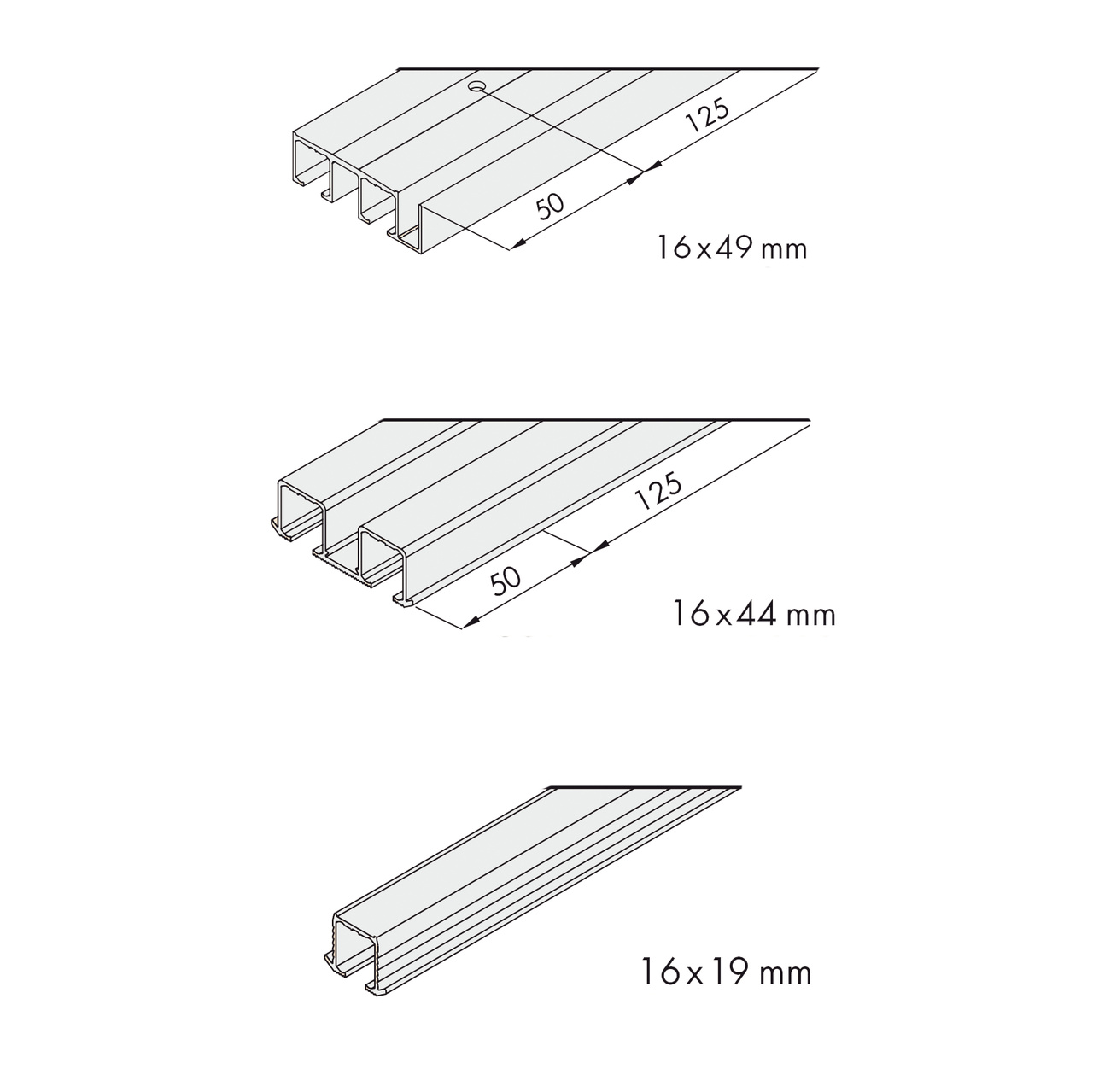 BÄRSKENA CLIPO 16 ENKEL 6,0M